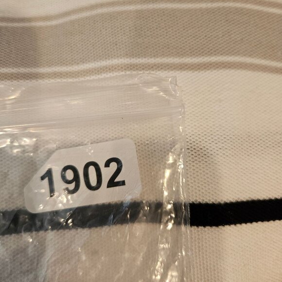 Karl Kani Gold Striped Polo Shirt 4X White Brown Black Mens Cotton/Polyester - Picture 10 of 11